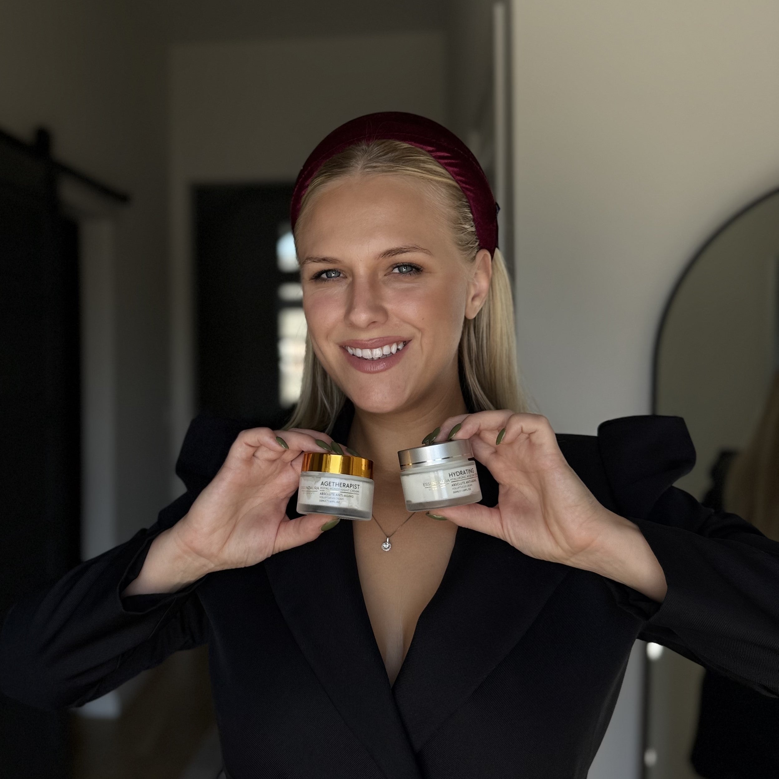 Essenzaura Hydrating Hyaluronic Acid Day & Agetherapist Royal Honey Face Night Cream